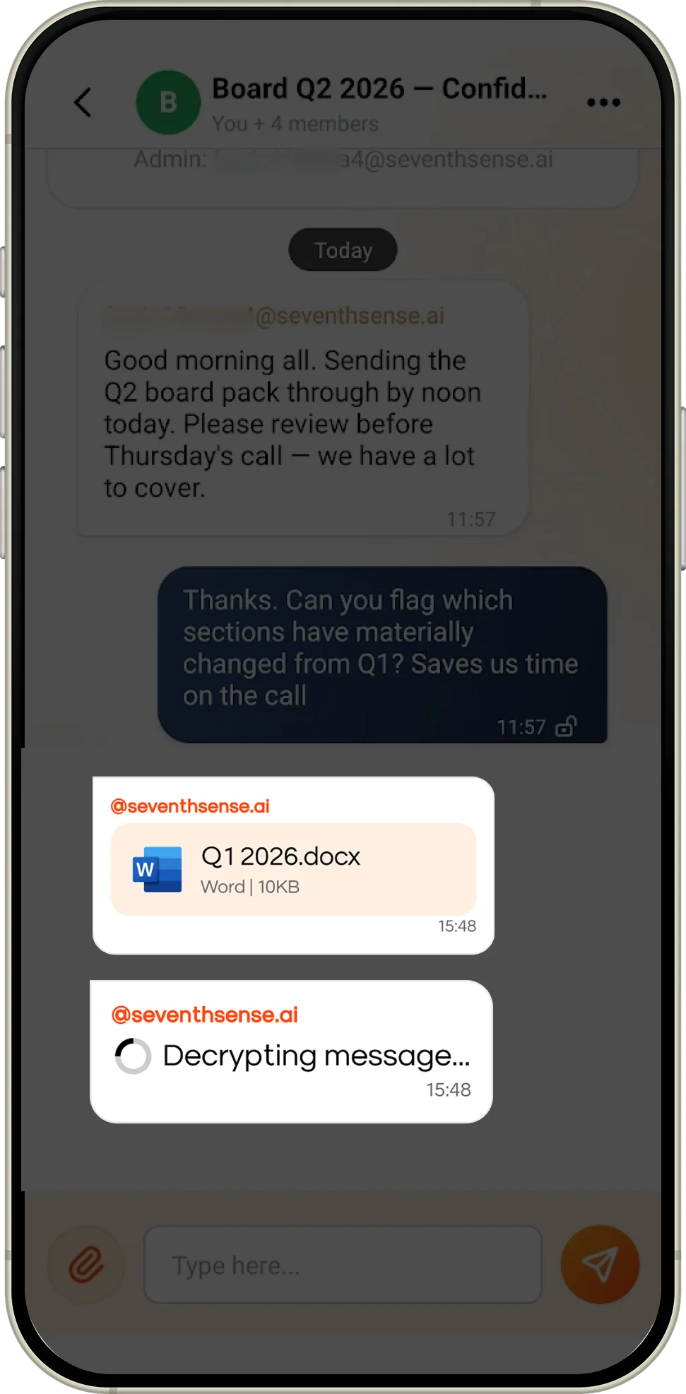 Chat in Lume Auth conversation with a verified contact